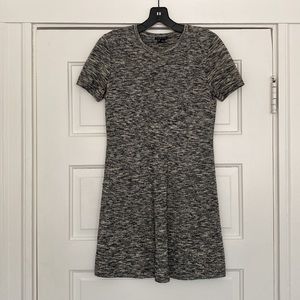 Theory Gray Heather Wool Dress